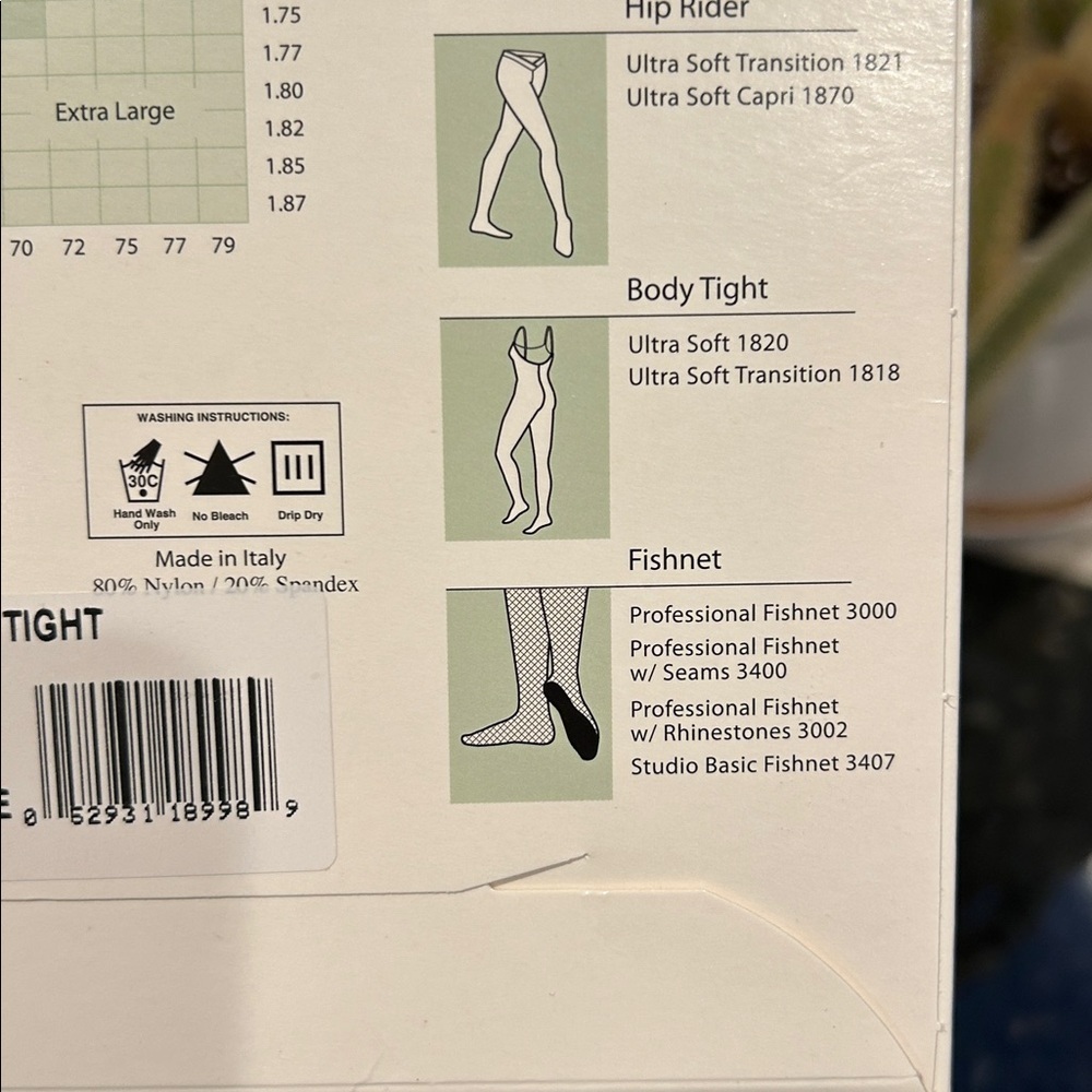 NIB Capezio Professional Fishnet Stockings. #3000 Sun. XL. Brand new. - Picture 6 of 8